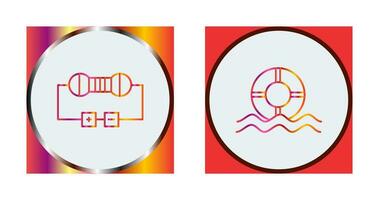 Resistor and  Float Icon vector