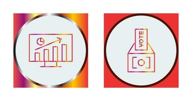 Statistics and Vote Icon vector