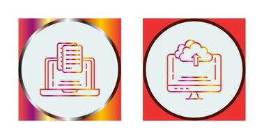 Document and Upload Icon vector