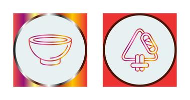 Bowling and Carabiner Icon vector