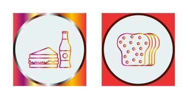 Junk Food and Bread Icon vector