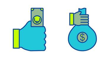 casg and money sharing  Icon vector