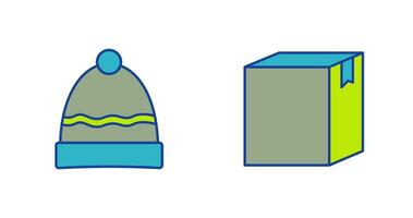 Hat and Box Icon vector