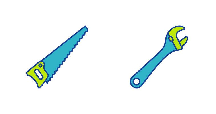 Saw and Wrench Icon
