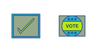 Checkbox and Vote Sticker Icon vector