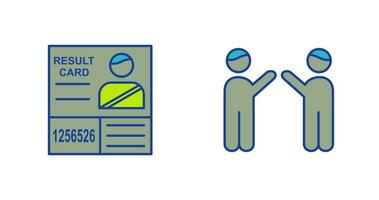 Candidate Results and Waing to people Icon vector