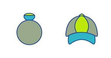 Ring and P Cap Icon vector