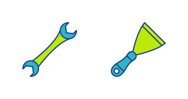 Spanner and Spatula Icon vector