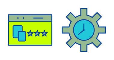 Website Promotion and Time Optimization Icon vector