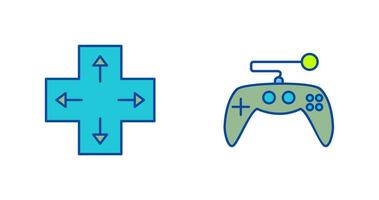 Direction Key and Gaming Control Icon vector