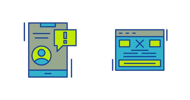 Notification and Error Icon vector