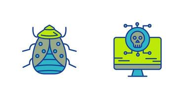 Bug and Virus Icon vector