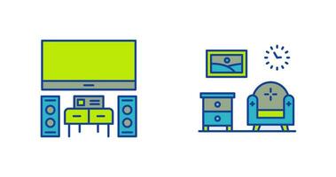 Home Theater and Living Room Icon vector