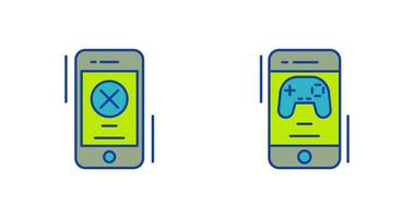 Block and Game Icon vector