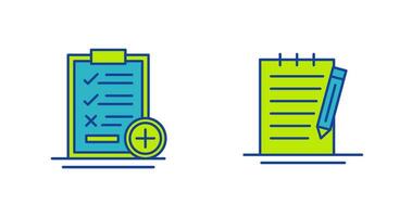 Medical Examination List and Check Up List Icon vector