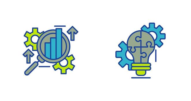 Analysis and Problem  Icon vector