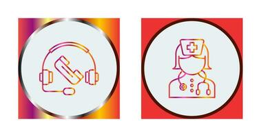 Support and Nurse Icon vector