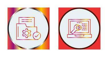 Folder and Repair Icon vector