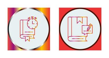 Timer and Editing Icon vector