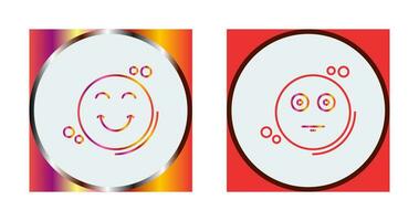 Smile and Neutral Icon vector