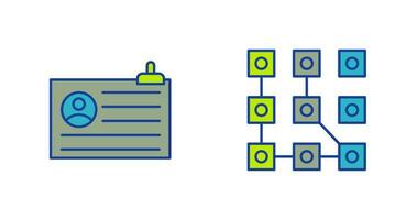 Account and Pattern Icon vector