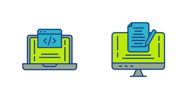 Coding and Note Icon vector