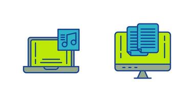 Music and Paste Icon vector