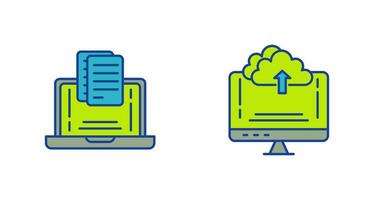 Document and Upload Icon vector