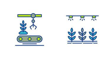 Conveyor and Irrigation  Icon vector