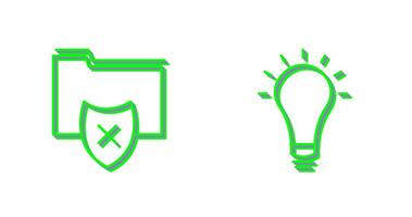 vulnerable folders and innovatives idea Icon vector