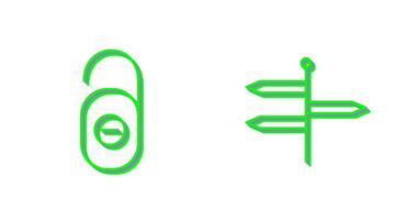 do not disturb and directions  Icon vector