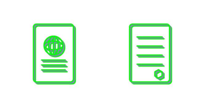 global report and reports Icon vector
