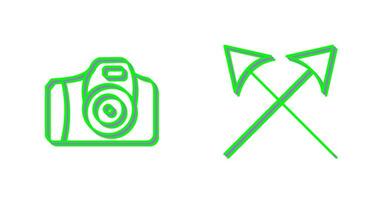 Camera and Arrows Icon vector