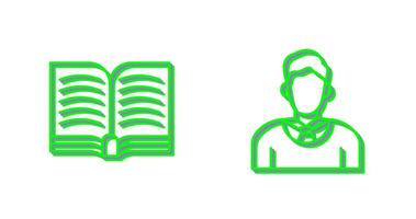 Book and Judge Icon vector