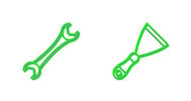 Spanner and Spatula Icon vector