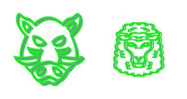 Sheep and Boar Icon vector