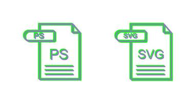 PS and SVG Icon vector