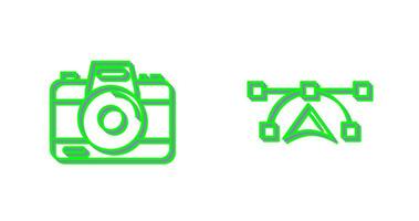 Camera and Vectors Icon