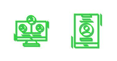 Newtwork and Account Icon vector