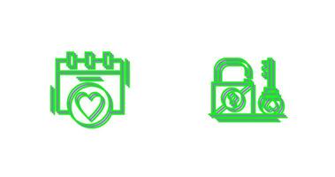 Romance and Wedding day Icon vector