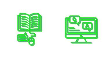Online Learning and Faq Icon vector