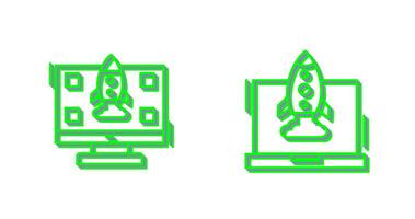 High Performance and Rocket Icon vector