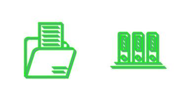 Folder and Office Files Icon vector