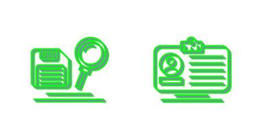 search and id dard Icon vector