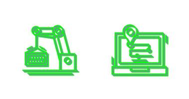 crane and placeholder Icon vector