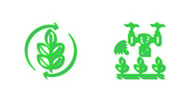 Agronomy and Smart Farm Icon vector