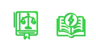 Law and Electricity Icon vector