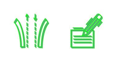 Way and Pen Icon vector