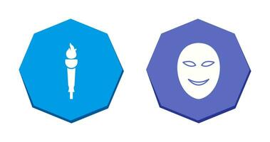 Museum Torch and Ancient Icon vector