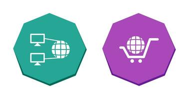 Internet Connectivity and Global Icon vector